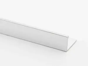Bright Chrome Straight Edge L-Shape 2.5M Heavy Duty Aluminium Tile Trims