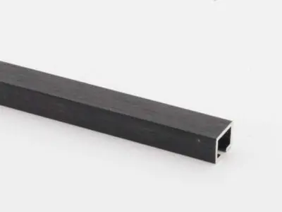 Vroma Deep Brushed Black Listello 2.5M Aluminium Tile Trim
