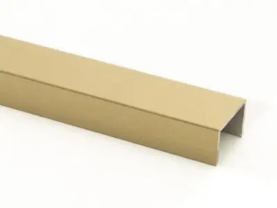 Vroma Brushed Gold Listello V Groove 2.5M Heavy Duty 304 Stainless Steel