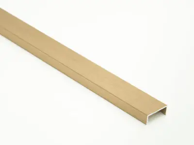 Vroma Satin Brushed Brass Listello 2.5M Aluminium Profile