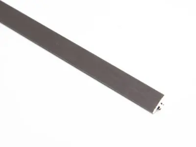 Vroma Brushed Matt Gun Metal T Bar Aluminium 2.5M Heavy Duty Profile