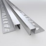 Vroma Mill Finish Box Square Edge 2.5M Heavy Duty Aluminium Tile Trims - 10mm - 1 - 