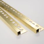 Vroma Brass Natural Finish Box Shape 2.5M Heavy Duty Brass Tile Trims - 12mm - 10