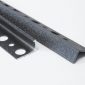 Vroma Samples - textured-metallic-charcoal-straight-edge-l-shape-2-5m-heavy-duty-aluminium-tile-trims