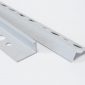 Vroma Samples - textured-snow-white-straight-edge-l-shape-2-5m-heavy-duty-aluminium-tile-trims