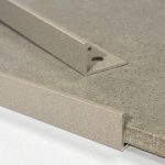 Light Grey Stone Straight Edge L-Shape 2.5M Heavy Duty Aluminium Tile Trims