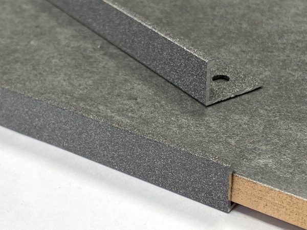 Pebble Stone Straight Edge L-Shape 2.5M Heavy Duty Aluminium Tile Trims