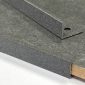 Vroma Samples - pebble-stone-straight-edge-l-shape-2-5m-heavy-duty-aluminium-tile-trims