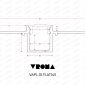 Vroma Samples - vroma-led-9-5-flat-plaster-board-trims-2-5-meters-158
