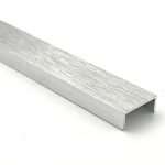 Vroma Deep Brushed Chrome Listello 2.5M Aluminium Tile Trim - 10mm-x-7mm - 1 - 