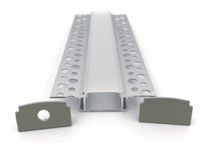 Vroma LED WIDE Flat Plaster Board Trims 2.5 Meters (145)