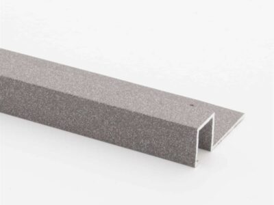 Vroma Pebble Stone Box Square Edge 2.5M Heavy Duty Aluminium Tile Trims