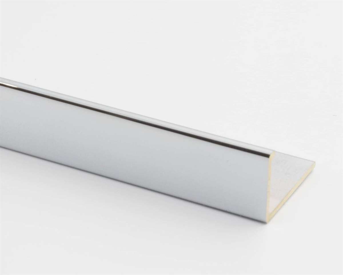Vroma Premium Chrome Plated Brass L Shape 2.5M Heavy Duty Brass Tile