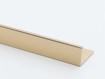 Aged Gold Straight Edge L-Shape 2.5M Heavy Duty Aluminium Tile Trims