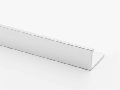 Vroma Bright Chrome Straight Edge L-Shape 2.5M Heavy Duty Aluminium Tile Trims