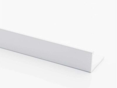 Vroma Brilliant White Straight Edge L-Shape 2.5M Heavy Duty Aluminium Tile Trims