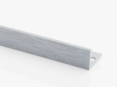 Vroma Deep Brushed Gun Metal Straight Edge L-Shape 2.5M Heavy Duty Aluminium Tile Trims