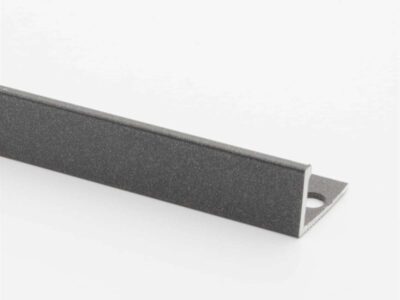 Vroma Grey Metallic Straight Edge L-Shape 2.5M Heavy Duty Aluminium Tile Trims