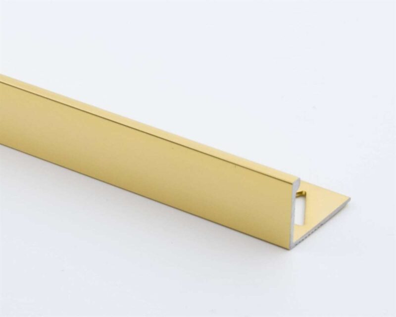 Vroma Polished Gold Straight Edge L-Shape 2.5M Heavy Duty Aluminium ...