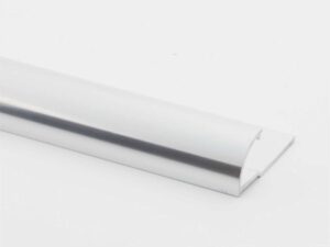 Vroma Bright Chrome Quadrant 2.5M Heavy Duty Aluminium Tile Trims