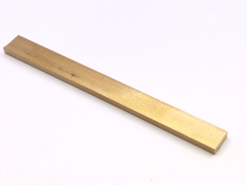 Vroma 9.5x3.2mm Brass Inlays Natural Finish Solid Brass (1/8"x3/8")
