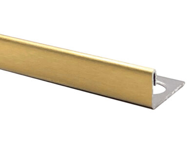Vroma Brushed Gold L Shape 2.5M Heavy Duty 304 Stainless Steel Tile Trims