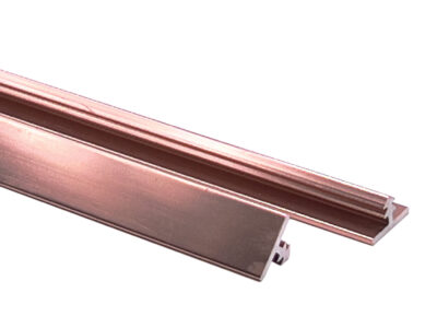 Vroma Bright Copper T Bar Aluminium 2.5M Heavy Duty Profile