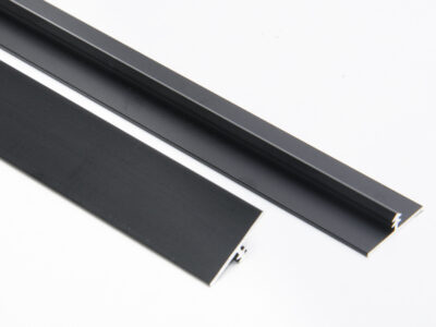 Vroma Matt Black T Bar Aluminium 2.5M Heavy Duty Profile