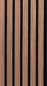 DecorBoard Acoustic Panels American Walnut / Golden Oak 250mm x 2650mm x 21mm pack of 4 Boards