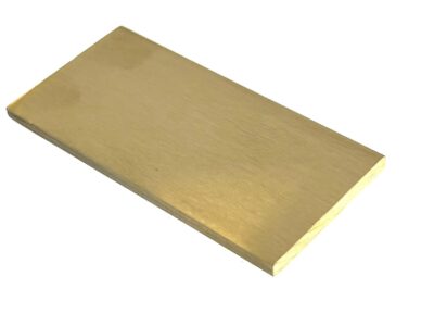 31.75x3.2mm Solid Brushed Brass Vroma Inlays Flat Brass (1 1/4"x1/8")